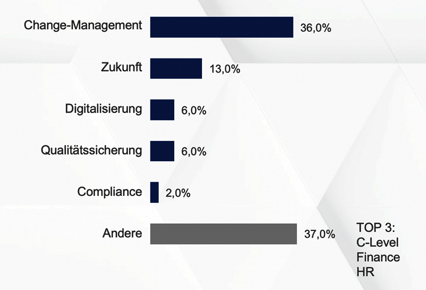 Grund für Interim Management Einsatz aus Heuse Interim Management Studie 2023